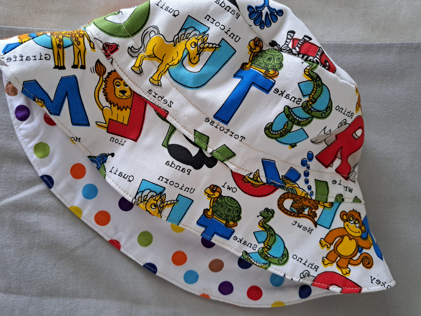 Animal Alphabet Sun Hat