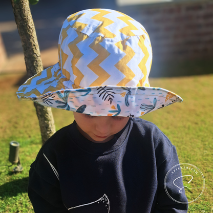 Dino Explorer Adjustable Kids Sun Hat