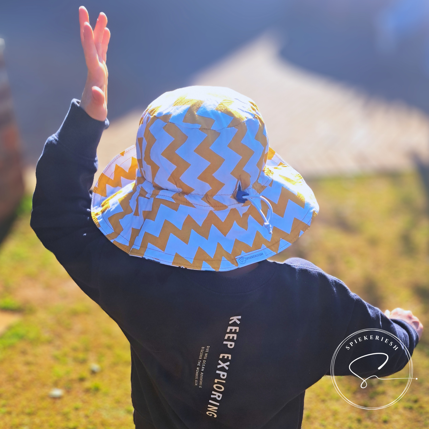 Dino Explorer Adjustable Kids Sun Hat