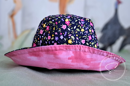 Happy Flowers Adjustable Kids Sun Hat