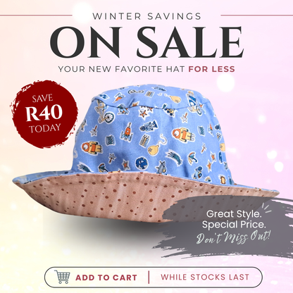 Astronaut Adjustable Kids Sun Hat