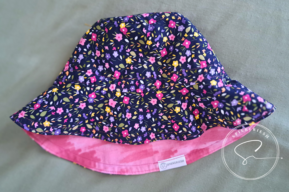Happy Flowers Adjustable Kids Sun Hat