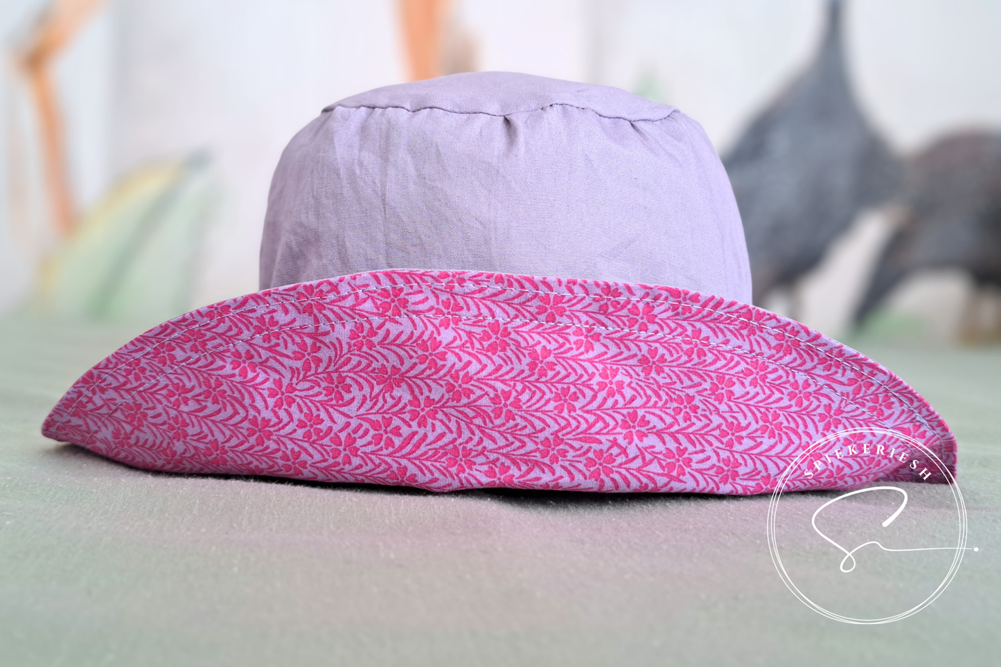 Pink Meadow Adjustable Kids Sun Hat
