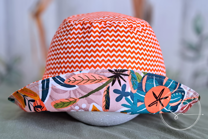 Coral Crush Adjustable Sun Hat