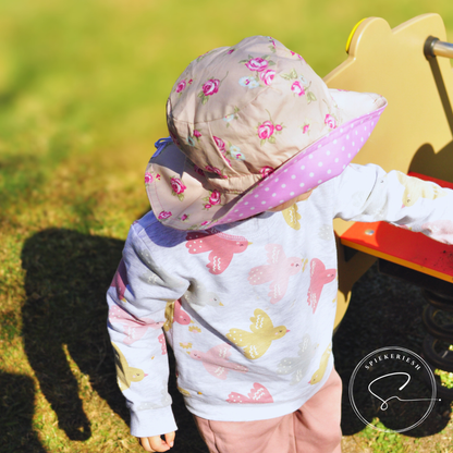 Roses Adjustable Kids Sun Hat