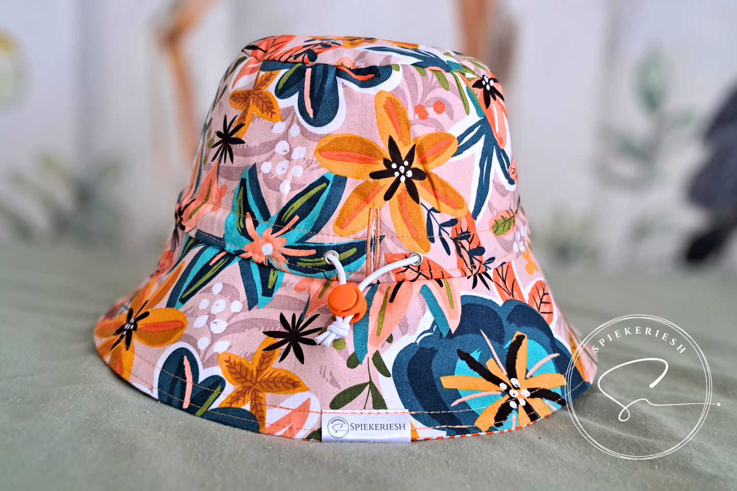 Coral Crush Adjustable Sun Hat