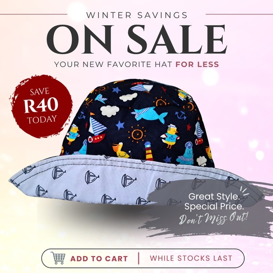 Seal & Sail Adjustable Kids Sun Hat