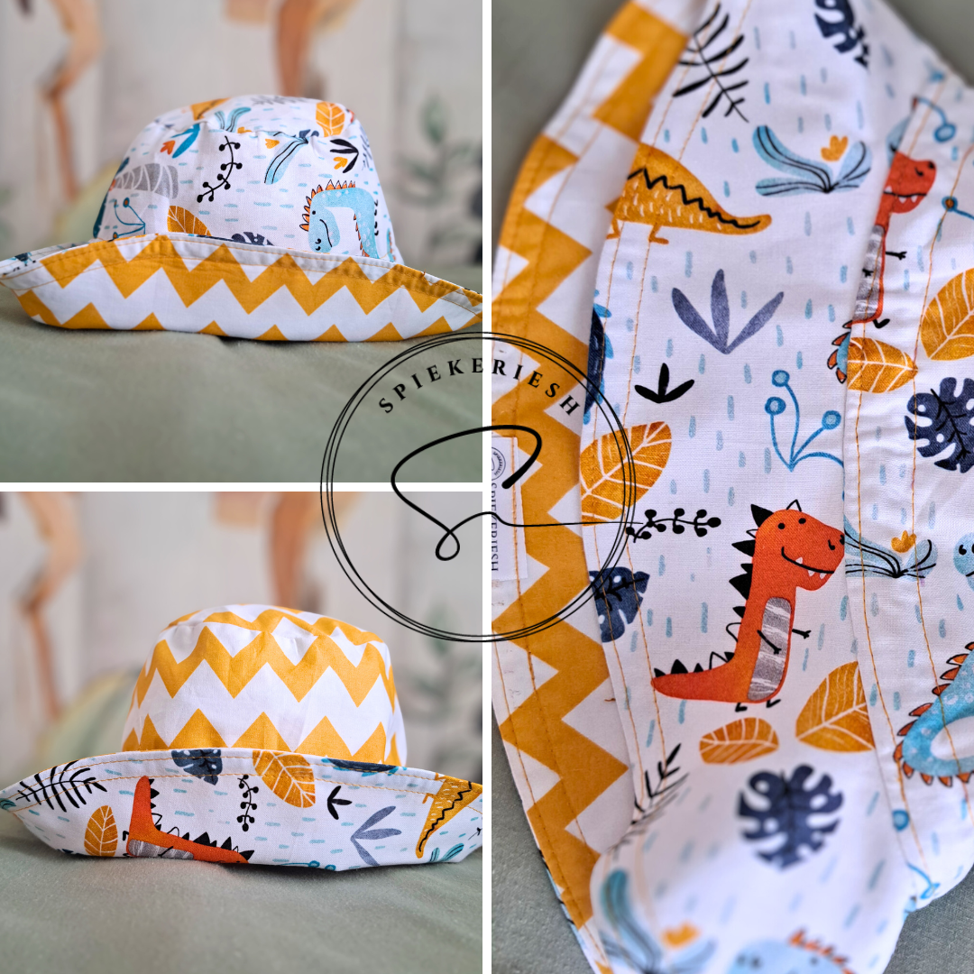 Dino Explorer Adjustable Kids Sun Hat