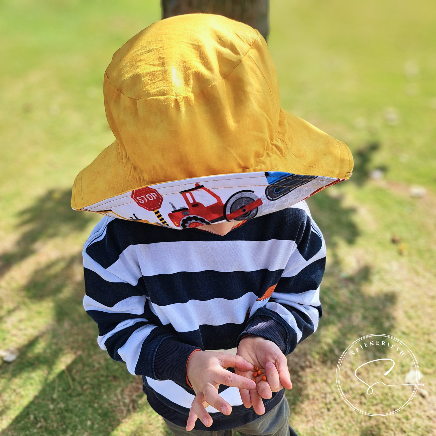Construction Adjustable Kids Sun Hat