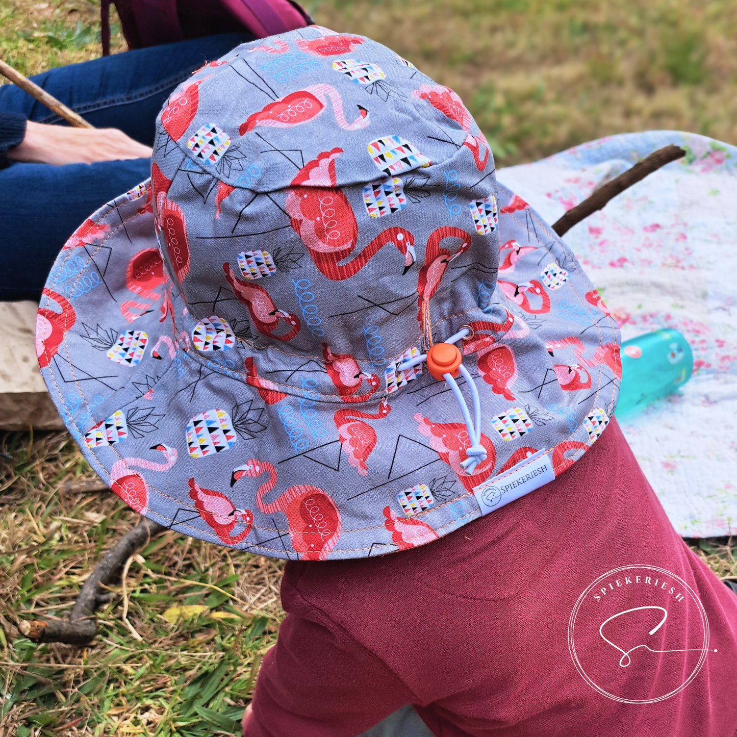 The Flamingo Adjustable Kids Sun Hat