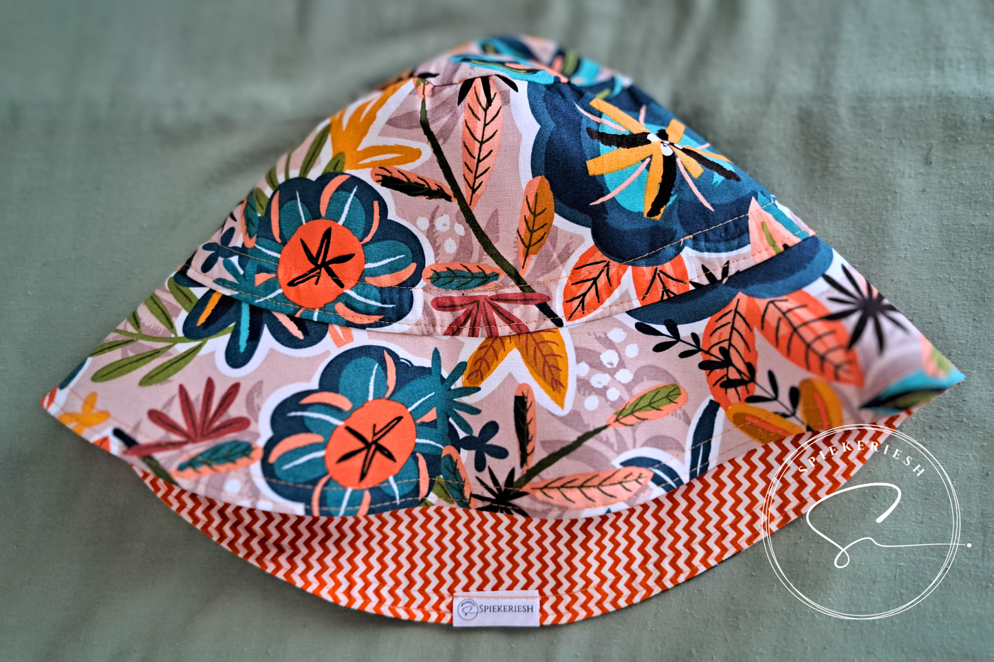 Coral Crush Adjustable Sun Hat