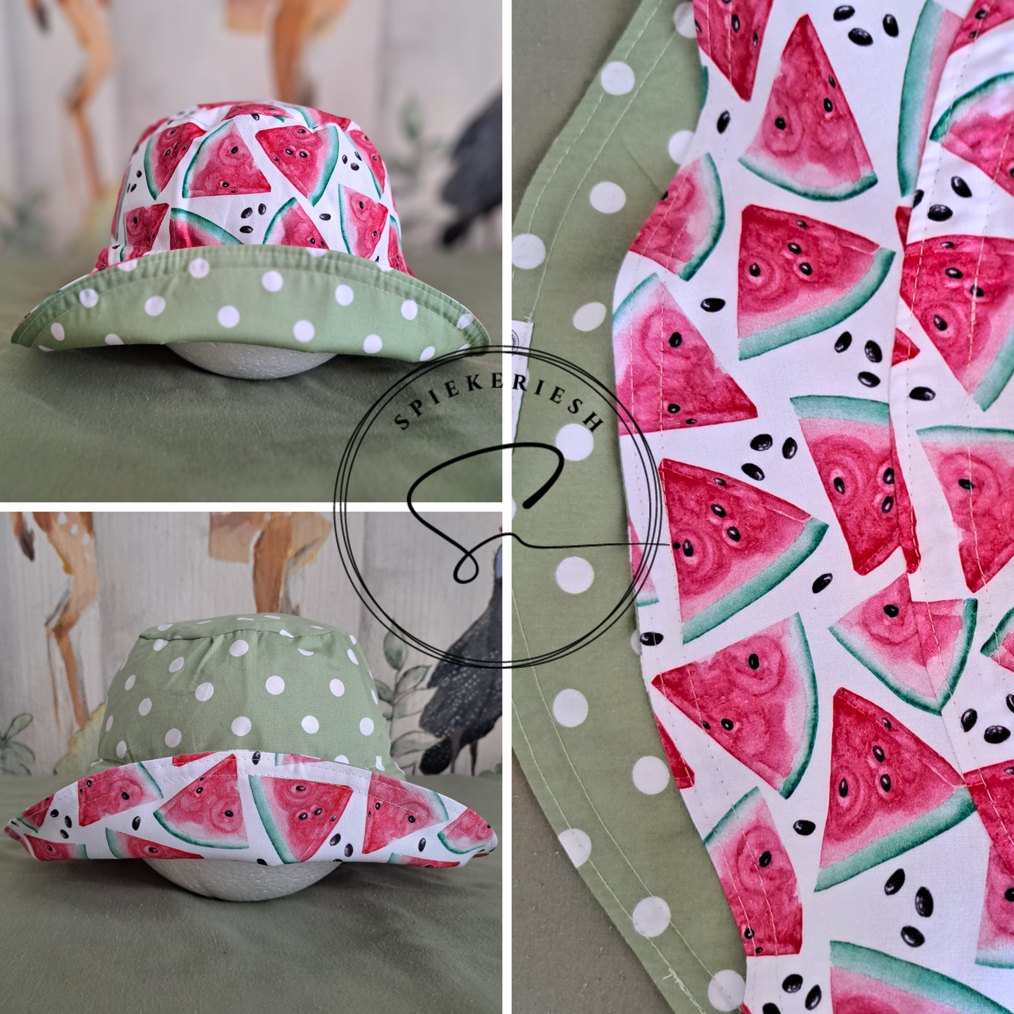 Watermelon Adjustable Sun Hat