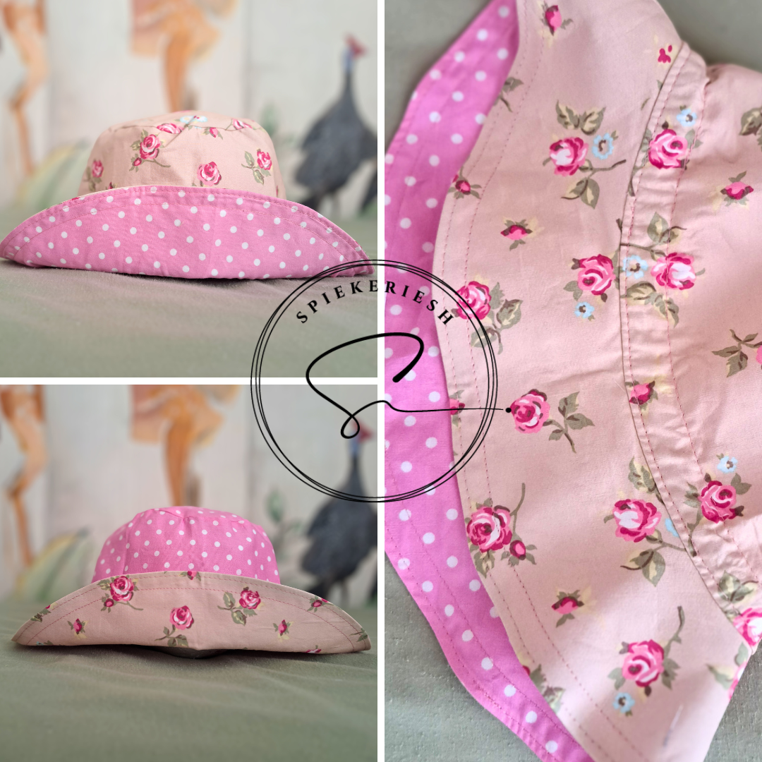 Roses Adjustable Kids Sun Hat