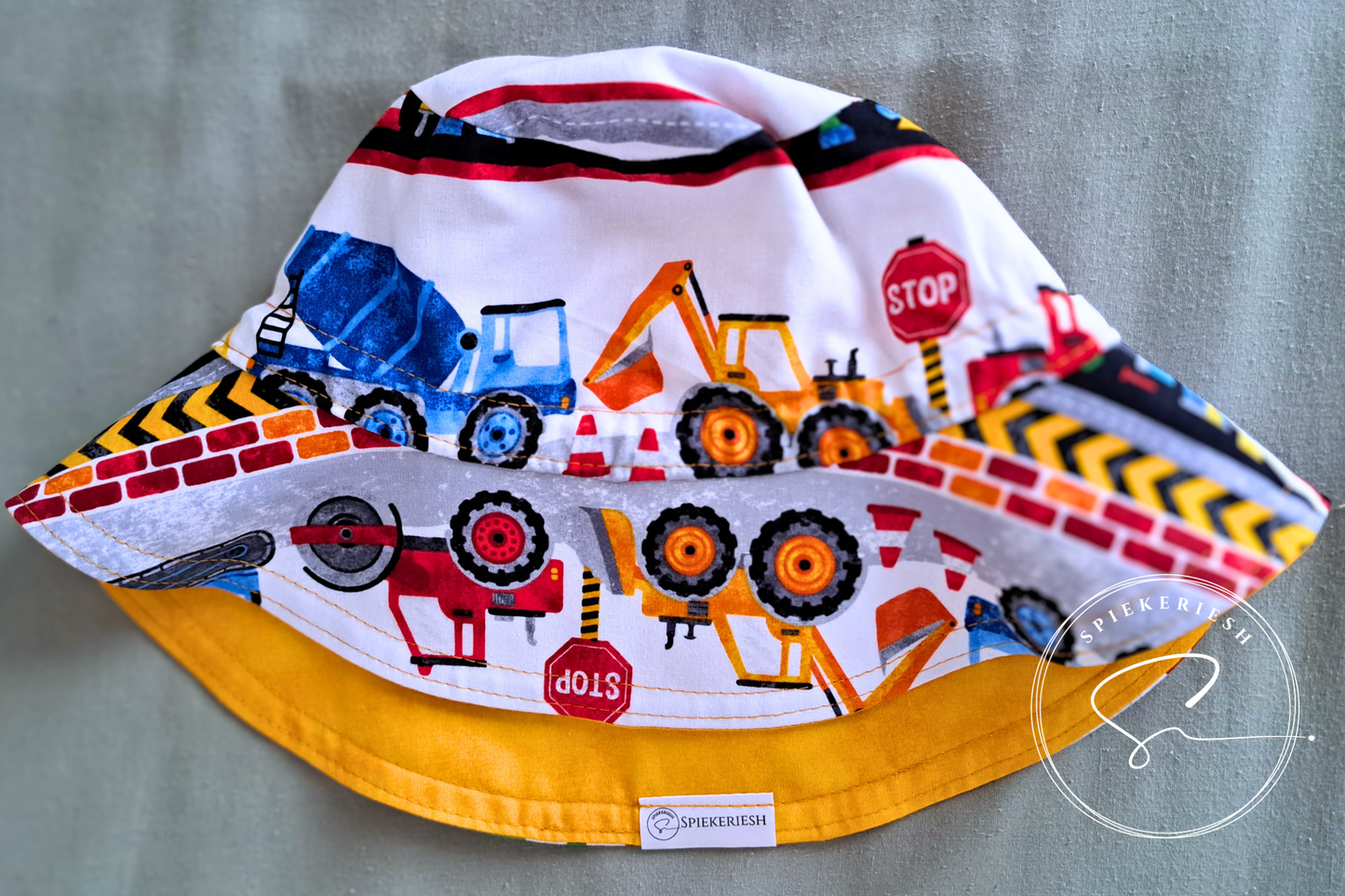 Construction Adjustable Kids Sun Hat