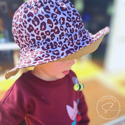Safari Blush Adjustable Kids Sun Hat