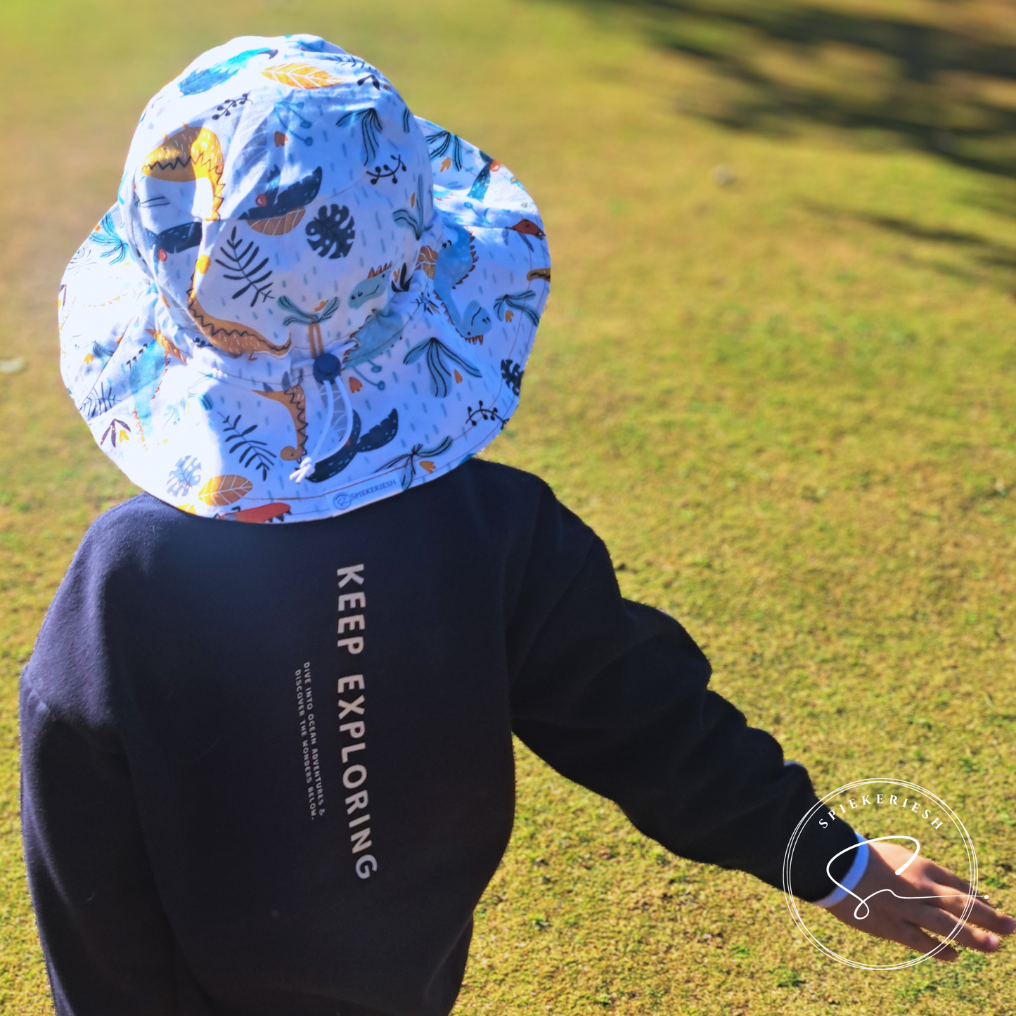 Dino Explorer Adjustable Kids Sun Hat