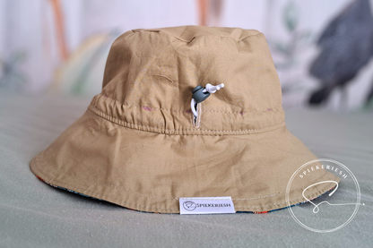 Sunset Waves Adjustable Kids Sun Hat