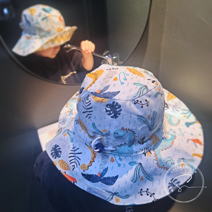 Dino Explorer Adjustable Kids Sun Hat