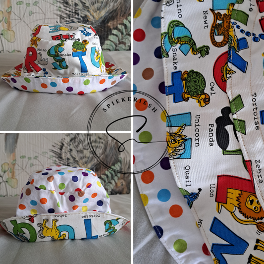 Animal Alphabet Sun Hat