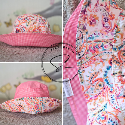 Paisley Adjustable Kids Sun Hat