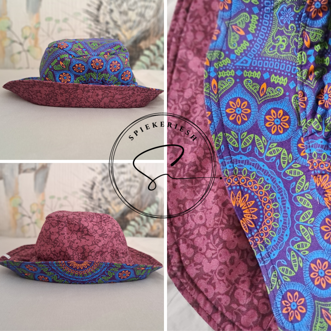 Vibrant Shweshwe Sun Hat