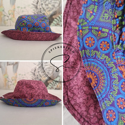 Vibrant Shweshwe Sun Hat