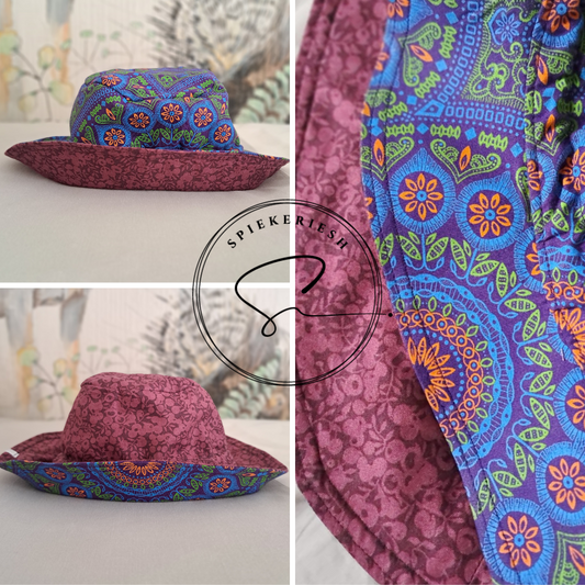 Vibrant Shweshwe Sun Hat